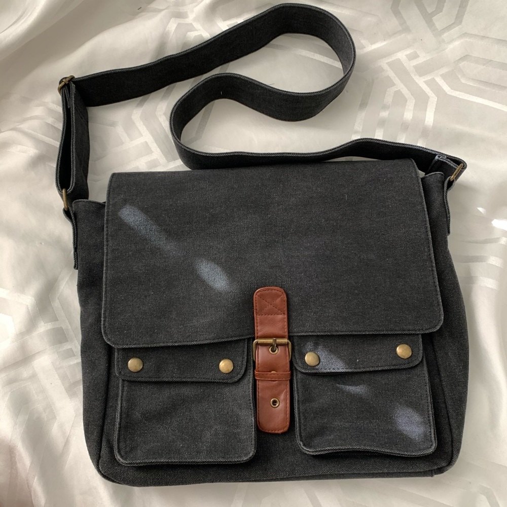 Dark Denim Messenger Bag